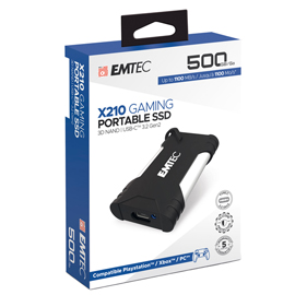 EMTEC SSD 3.2GEN2 X210 500GB PORTATILE GAMING EMTD500GX210G