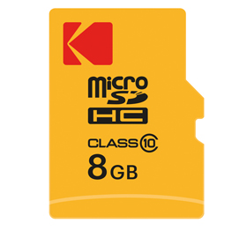 KODAK - MICRO SDHC CLASS 10 EXTRA - EKMSDM8GHC10CK - 8 GB KODSD8GHC10