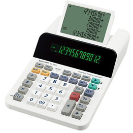 CALCOLATRICE SCRIVENTE EL 1501 - 12 CIFRE - DISPLAY A 12 CIFRE - CON UNO LCD A 5 RIGHE - EL1501 - SHARP SHAEL1501