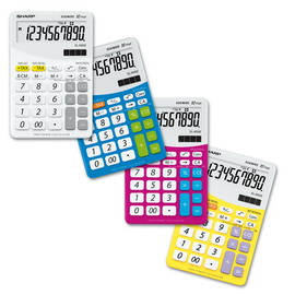 SHARP - CALCOLATRICE - DA TAVOLO - ROSA - EL M332B - 10 CIFRE SHAELM332BPK