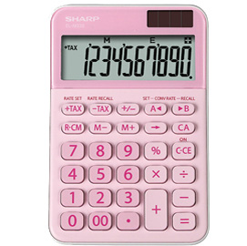 CALCOLATRICE DA TAVOLO EL M335 - 10 CIFRE - ROSA - SHARP - ELM335 BPK SHAELM335BPK