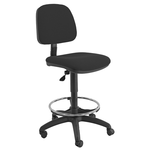 SEDIA TECNIGRAFO ESOS E4S - CON POGGIAPIEDI E RUOTE - NERO - UNISIT 58064