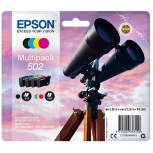 INK-JET EPSON MULTIPACK 4,6ML+3 X14,5ML BINOCOLO 502 XP-5100-5105 WF2860-2865 EPST02V64010