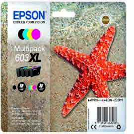 MULTIPACK INK JET EPSON 2100 2105 3100 603XL EPST03A64010