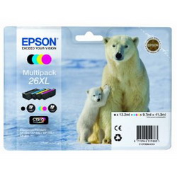 INK-JET MULTIPACK BK-C-M-Y EPSON EXPRESS PREMIUM XP-600-XP-700-XP-800 26XL EPST26364010