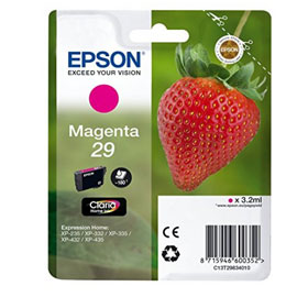 INK-JET MAGENTA FRAGOLA  EPSON EXPRESS HOME XP-235 XP-332 XP-435 NR. 29 EPST29834012