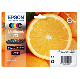 MULTIPACK EPSON 33 5COL. XP-530-630-635-830 EPST33374011