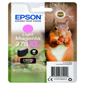 INK-JET EPSON LIGHT MAGENTA 10,3ML 378XL XP8500-8505 EPST37964010