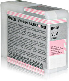 TANICA INCHIOSTRO A PIGMENTI EPSON ULTRACHROME K3 VIVID-MAGENTA CHIARO (80ML) EPST580B00