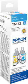 FLACONE INCHIOSTRO CIANO EPSON L300 L355 L555 70ML EPST664240