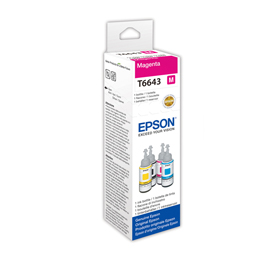 FLACONE INCHIOSTRO MAGENTA EPSON L300 L355 L555 70ML EPST664340