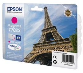 TANICA INCHIOSTRO A PIGMENTI MAGENTA EPSON DURABRITE XL WORKFORCE PRO 4015-4025-4525-4595 2.000 PAG. EPST70234010