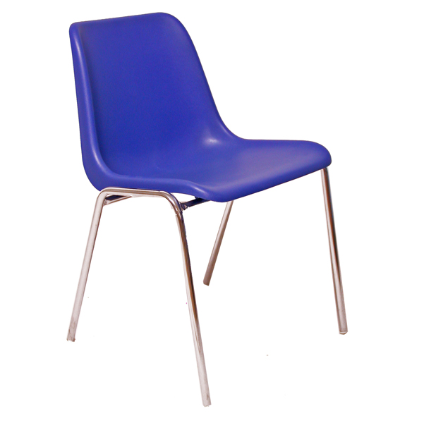 SEDIA ATTESA ESSE - SENZA BRACCIOLI - ACCIAIO-PPL - BLU - UNISIT 58066