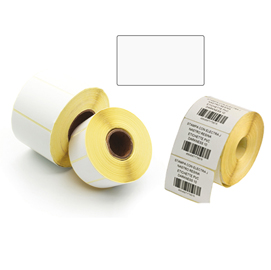 ETICHETTE PER TRASFERIMENTO TERMICO DIRETTO - 30X20 MM - 3 PISTE - PRINTEX - ROTOLO DA 9000 PEZZI 87070
