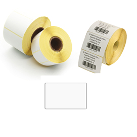 ETICHETTE PER TRASFERIMENTO TERMICO DIRETTO - 50X30 MM - 2 PISTE - ADESIVO REMOVIBILE - PRINTEX - ROTOLO DA 5000 PEZZI 87077