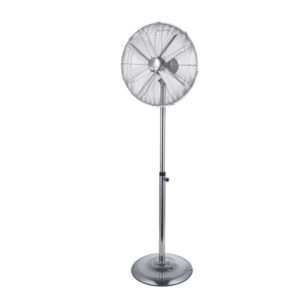 VENTILATORE CROMO DA TERRA - PALA DIAMETRO 45 CM - 60 W - METALLO CROMATO - CFG 90701