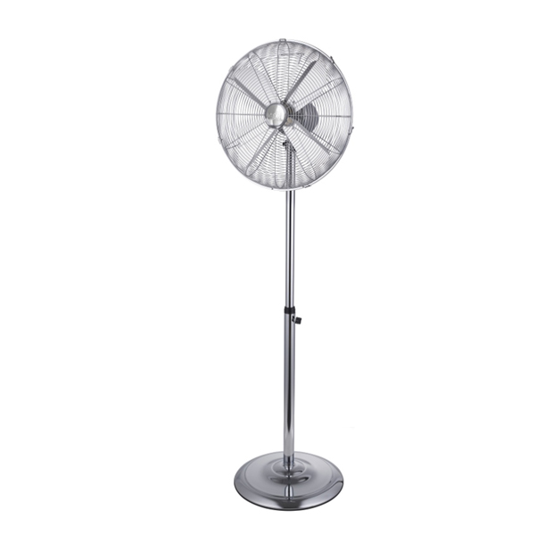 VENTILATORE CROMO DA TERRA - 3 VELOCITÀ - 60 W - PALA DIAMETRO 45 CM - 45 X 45 X 170 CM - METALLO CROMATO - CFG 90701