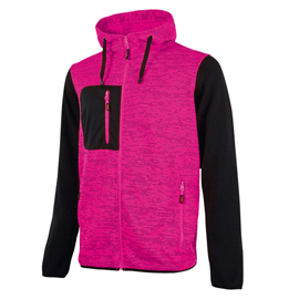 FELPA DONNA RAINBOW LADY - TAGLIA M - GRIGIO/FUCSIA - U-POWER 97974