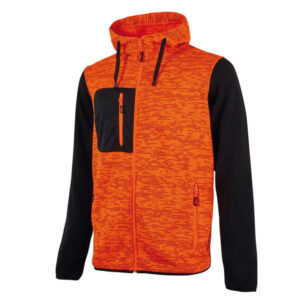 FELPA DA LAVORO RAINBOW - TAGLIA L - ARANCIONE FLUO - U-POWER 89926