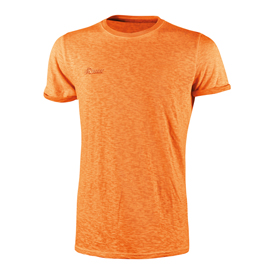 MAGLIETTE A MANICHE CORTE - TAGLIA XL - FLUO ARANCIONE - U-POWER - CONF.3 PEZZI 94246