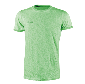 MAGLIETTE A MANICHE CORTE - TAGLIA XL - FLUO VERDE - U-POWER - CONF. 3 PEZZI 94254