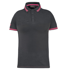 POLO DONNA WAYLADY - TAGLIA L - GRIGIO/FUCSIA - U-POWER 97971