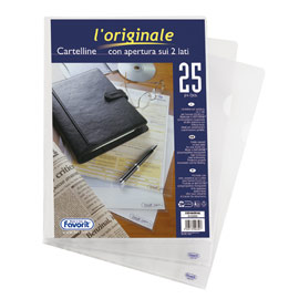 CARTELLA ""L"" 22X30 LUCIDA PESANTE 25PZ. FAVORIT" 48732"