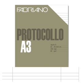 CARTA PROTOCOLLO 60GR. USO BOLLO FABRIANO 58729