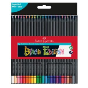 PASTELLO 24 COLORI BLACK EDITION" FABER CASTELL 98442"