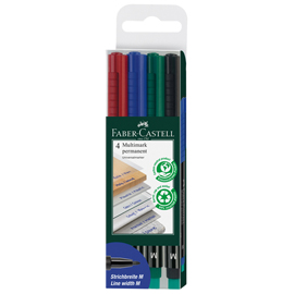 PENNARELLO MULTIMARK 4COLORI 1,0mm MEDIO FABER-CASTELL 45938