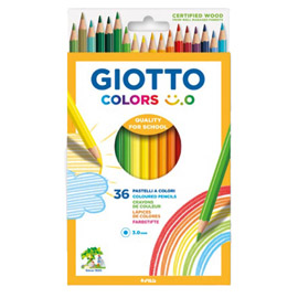 PASTELLI COLORATI COLORS 3.0 - DIAMETRO MINA 3 MM - GIOTTO - ASTUCCIO 36 PEZZI 100063