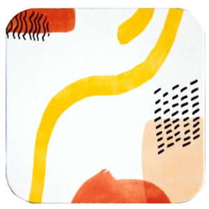 SOTTOBICCHIERE LINEA SPAGHETTI - 10X10 CM - BIANCO - STILCASA 91132