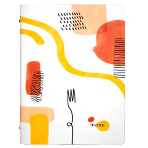 PORTAMENU' LINEA SPAGHETTI -  A4 - 24,6X31,6 CM - BIANCO - STILCASA 91134