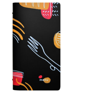 PORTAMENU' LINEA SPAGHETTI - 18X31,6 CM - NERO - STILCASA 91137