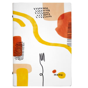 PORTAMENU' LINEA SPAGHETTI - A5 - 17X23 CM - BIANCO - STILCASA 91138