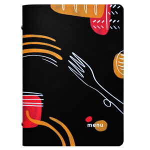 PORTAMENU' LINEA SPAGHETTI - A5 - 17X23 CM - NERO - STILCASA 91139
