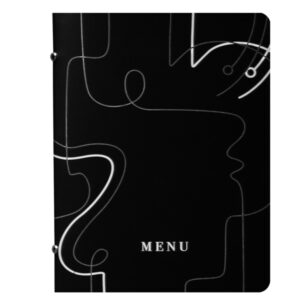 PORTAMENU' LINEA LINEE - A5 - 17X23 CM - NERO - STILCASA 91148