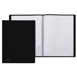 PORTALISTINO 22X30 BUSTE LISCIO COPERTINA NERA 50 BUSTE FAV. 71921