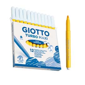 PENNARELLO GIALLO GIOTTO TURBO MAXI X12 UNICOLOR 51503