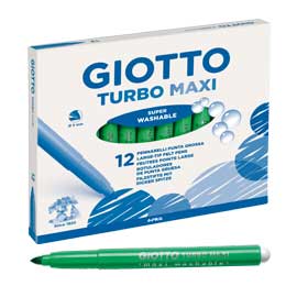 PENNARELLO VERDE CHIARO TURBOMAXI X12 UNICOLOR 51508