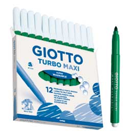 PENNARELLO VERDE CINANBRO GIOTTO TURBO MAXI X12 UNICOLOR 51509