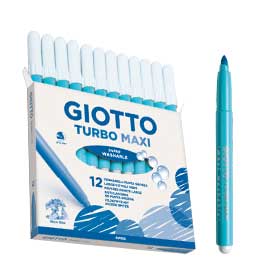 PENNARELLO AZZURRO CIELO GIOTTO TURBO MAXI X12 UNICOLOR 51511