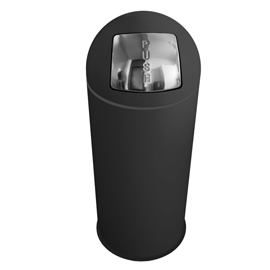 GETTACARTE PUSH - DIAMETRO 35 CM - H 92 CM - NERO - STILCASA 98458