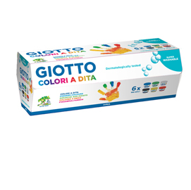 COLORE TEMPERA A DITA 100ML 6PZ. FILA 28153