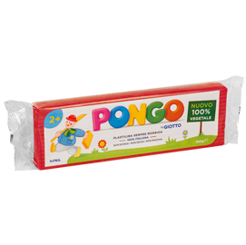 PLASTILINA ROSSO PONGO PANETTO 350 GR GIOTTO 93954