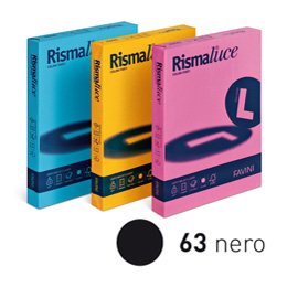 CARTA RISMALUCE A3 GR.200 NERO 125FG. FAVINI 35480