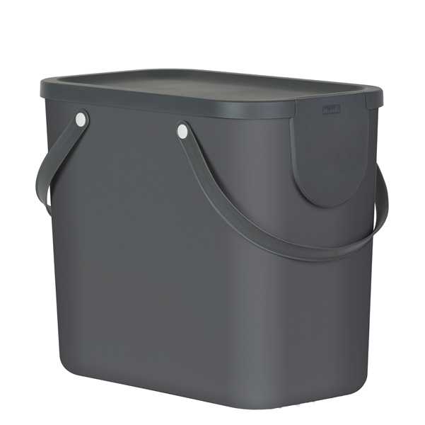 PATTUMIERA ALBULA - 25 L - GRIGIO ANTRACITE - ROTHO 91838