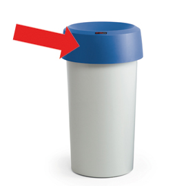 COPERCHIO PER CONTENITORE MODO ROUND - CON FERMASACCO - 38X15 CM - ANELLO BLU - ROTHO 79733