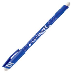 PENNA TRATTO CANCELLIK BLU + GOMMA FILA