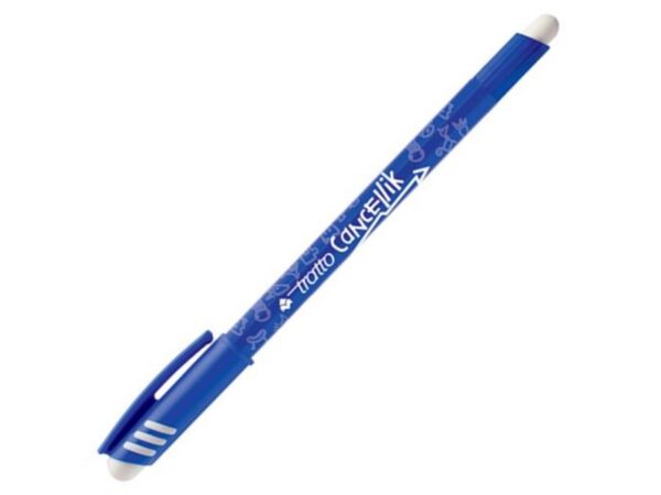 PENNA TRATTO CANCELLIK BLU + GOMMA FILA